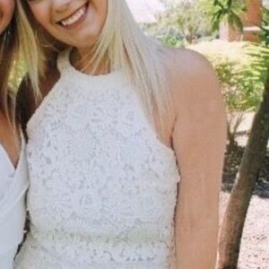 Lulu's Love Poem Ivory Lace Dress